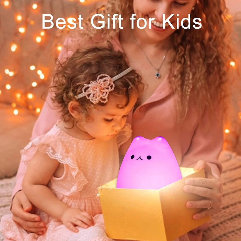 Cute Cat Lamp Kitty Night Light Baby