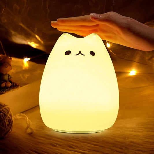 Cute Cat Lamp Kitty Night Light Baby